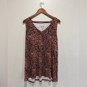 Torrid Animal Print Sleep Tank Top Size 3